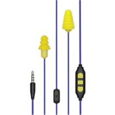 Personal Computerme Earphone Wired Replacable Foam & Silicon Tips; Yellow PE2629904